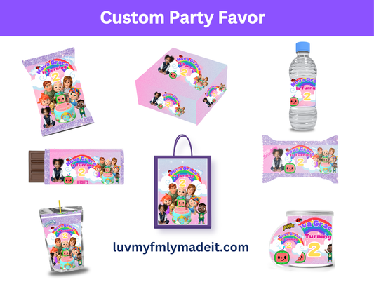 CoCo Melon Party Favor Bundle Template