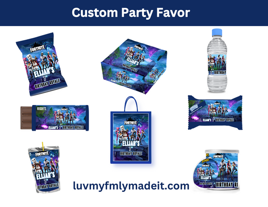 Fortnite Party Favor Bundle Template