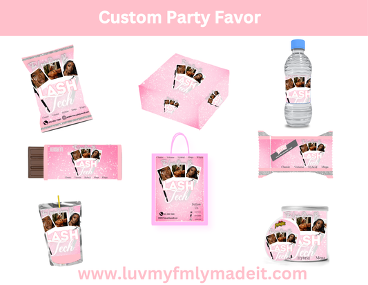 Lash Tech Party Favor Bundle Template