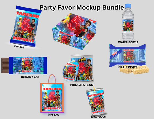 Roblox Party Favor Bundle Template