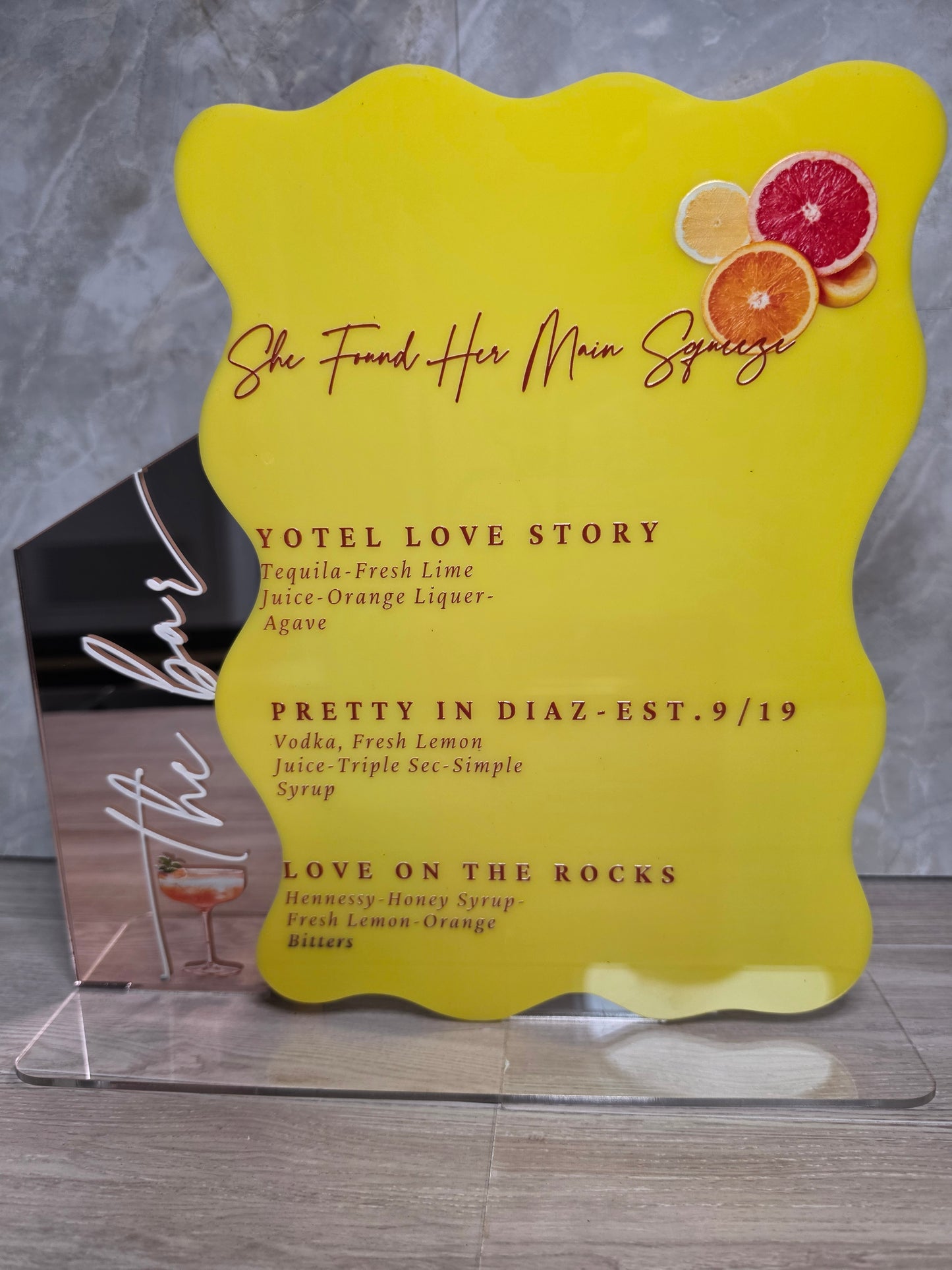 Signature Drink Menu (2D)