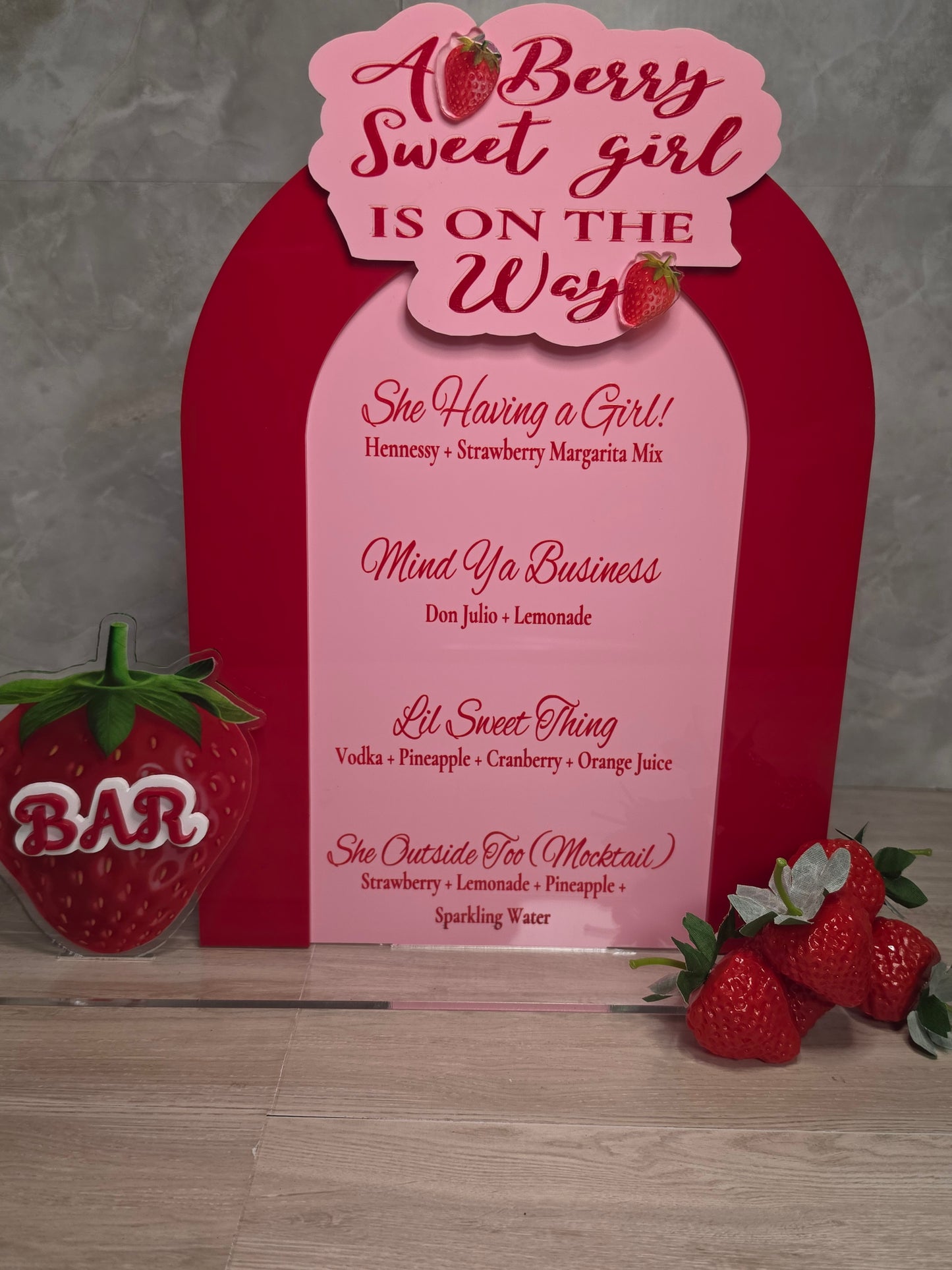 Signature Drink Menu (3D)