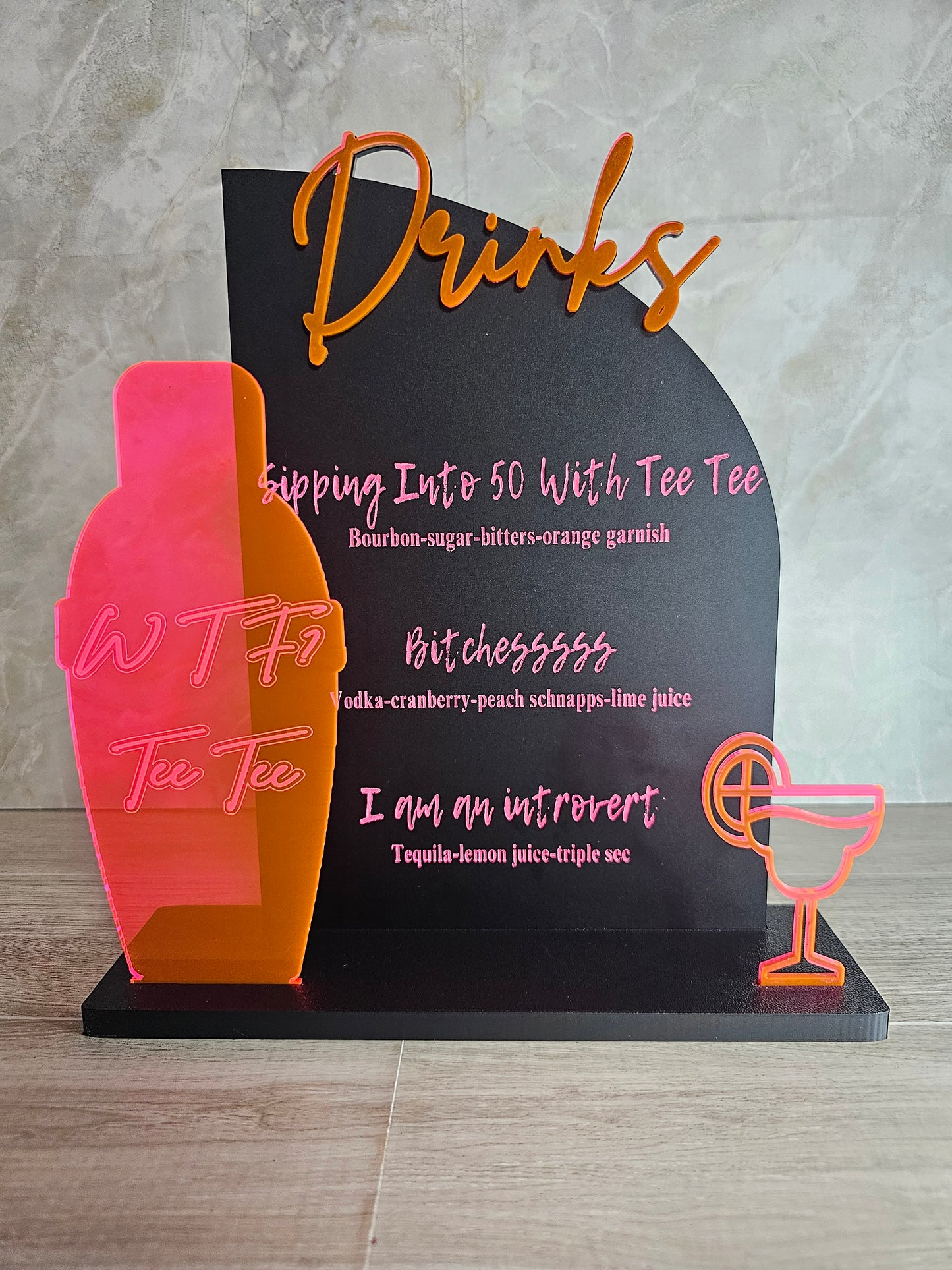 Signature Drink Menu (3D)