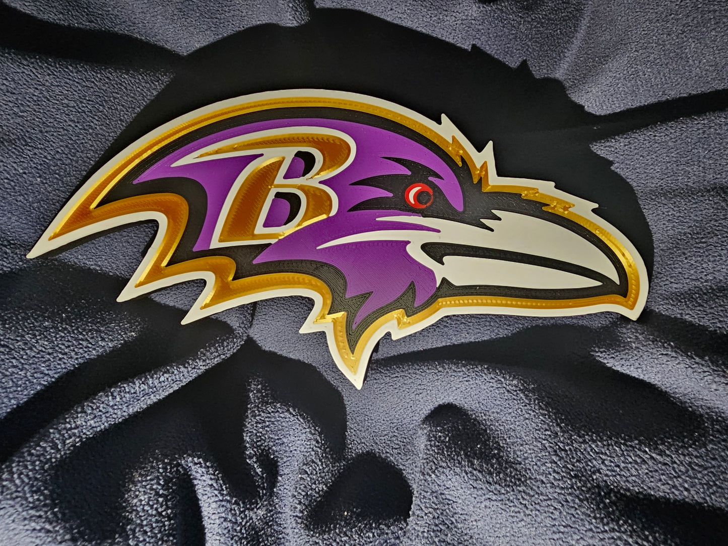 Ravens fan 4 finger Ring