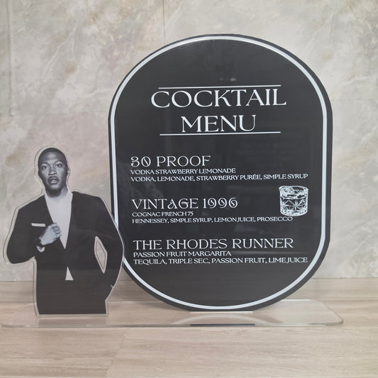 Signature Drink Menu w/ Photo